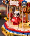 Snoopy Carousel Light-Up Musical Building Block Toy Model