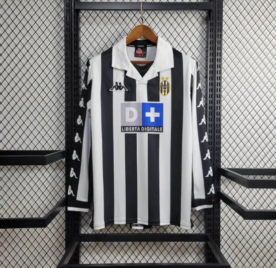 Retro Juventus 1999/2000 Home Long Sleeve Football Shirt Thai Quality