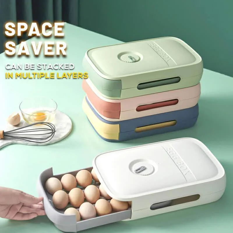 (🔥HOT SALE - 50% OFF) New Drawer Type Egg Storage Box,  Buy 3 Get Extra 10% OFF