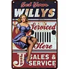 Girl - Metal Tin Signs(8*12Inch/12*16Inch) - Garage