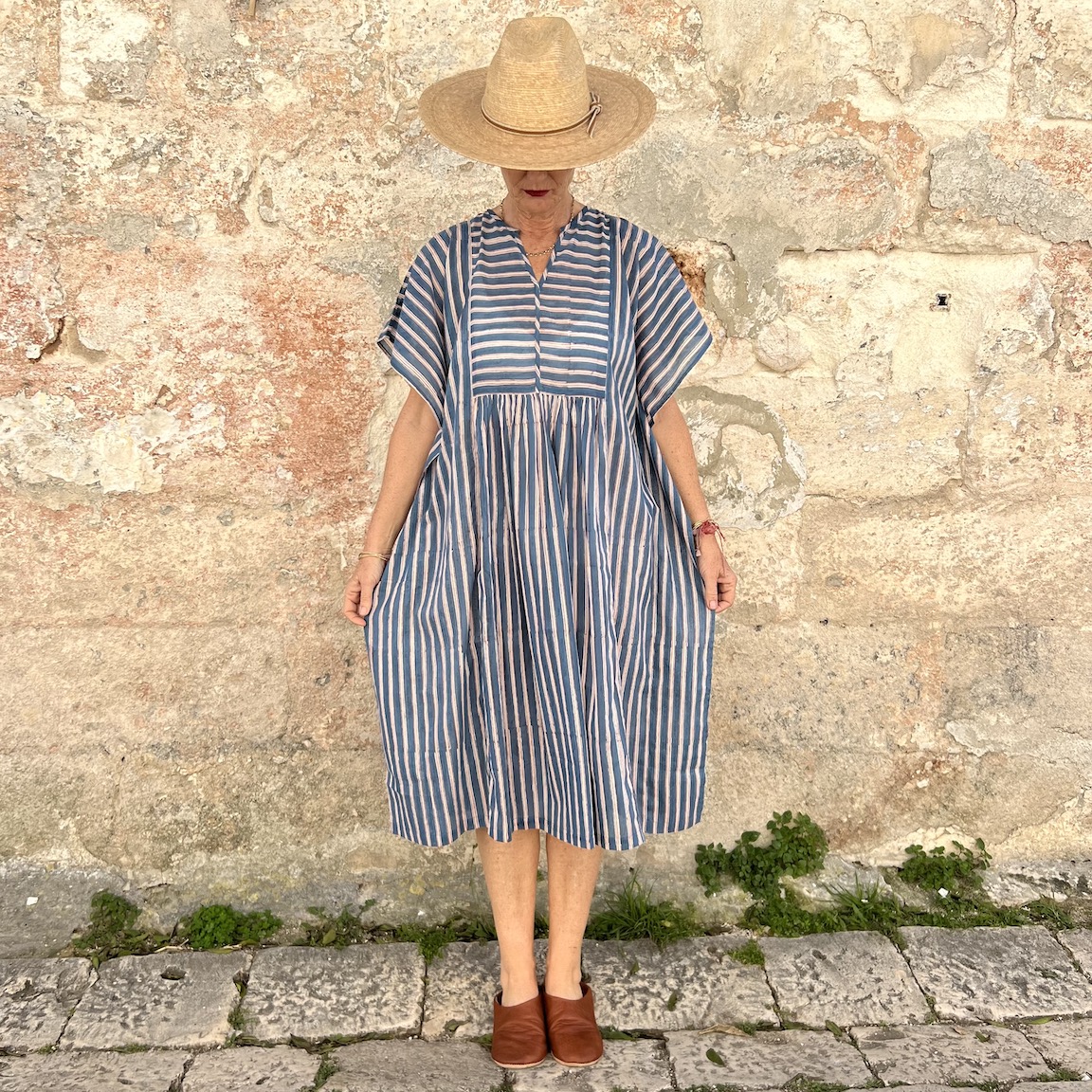 Vacation loose cotton dress 243