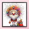 Furry Santa Claus-14CT Counted Cross Stitch 40*40cm/15.75*15.75in