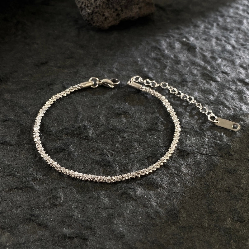 Minimalist Heart Shape Solid Color Titanium Steel 18K Gold Plated Bracelets In Bulk