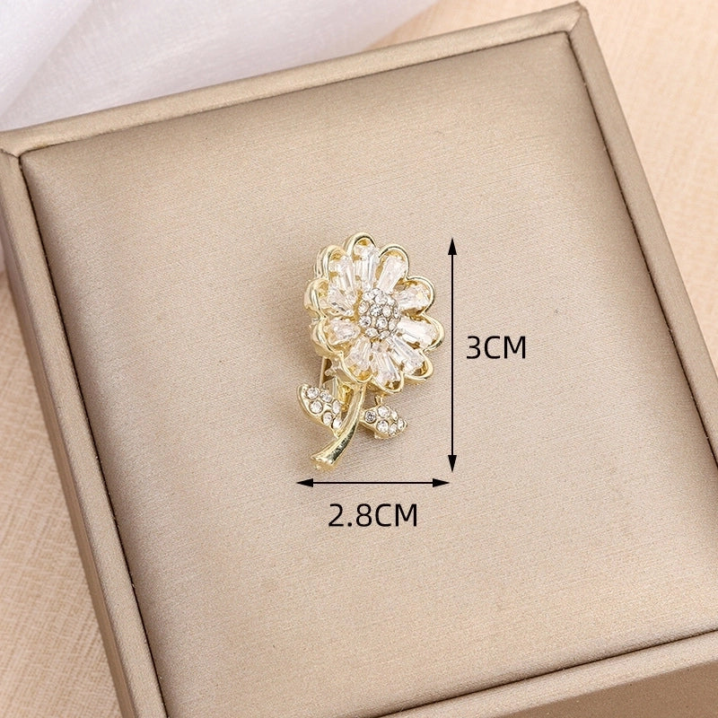 Minimalist Pin Insect Flower Bow Knot Alloy Inlay Zircon Women’s Brooches