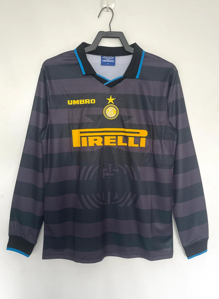 1997-98 Inter Milan Second Away Long Sleeve Retro Jersey