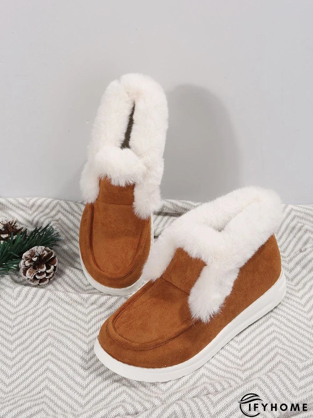 Split Joint Furry Boots | IFYHOME