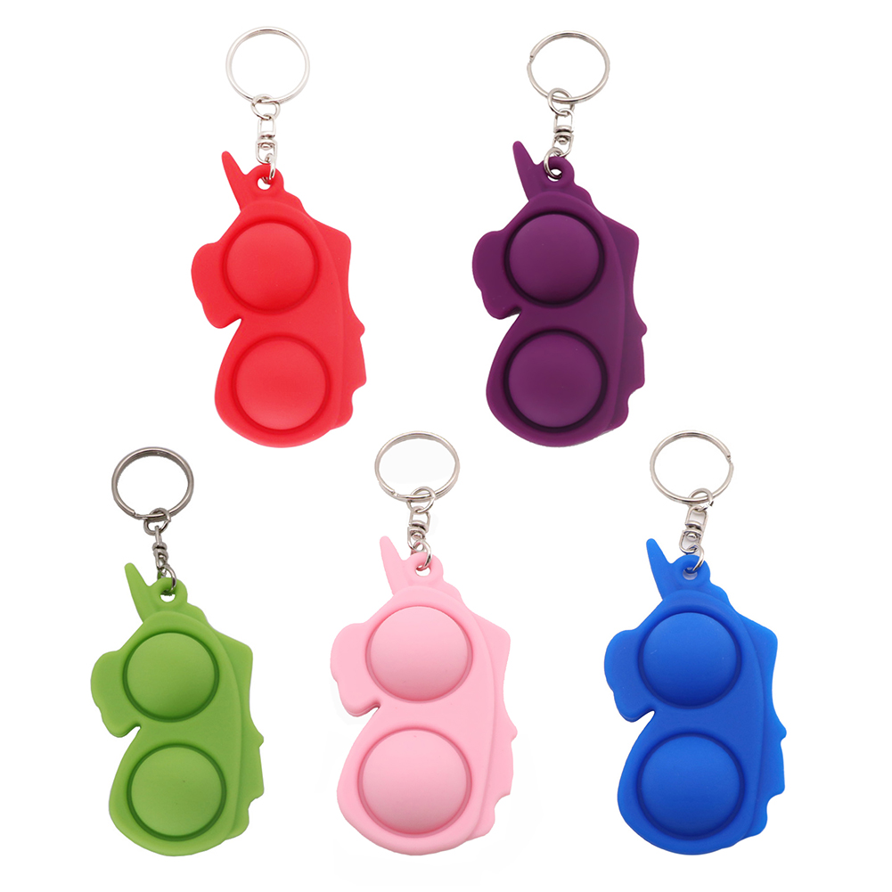 

Early Education Puzzle Push Fidget Squeeze Sensory Toys Key Chain Pendant, Green, 501 Original