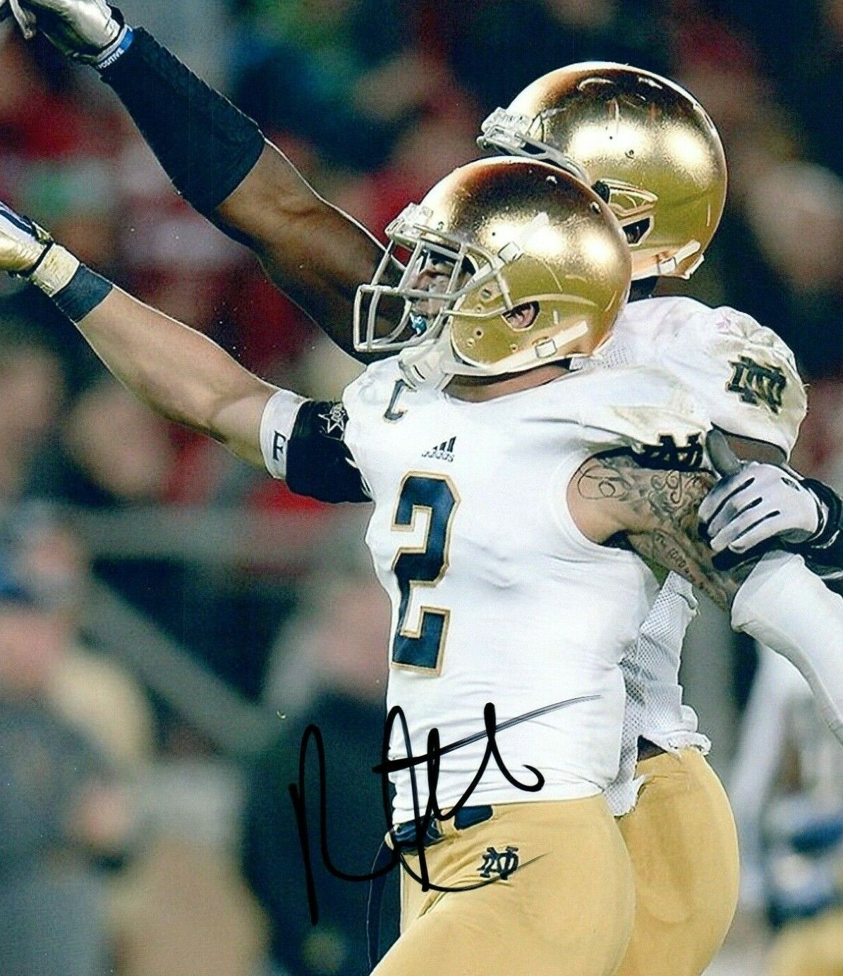 Bennett Jackson Notre Dame Fighting Irish Signed 8x10 Photo Poster painting Autographed COA 3