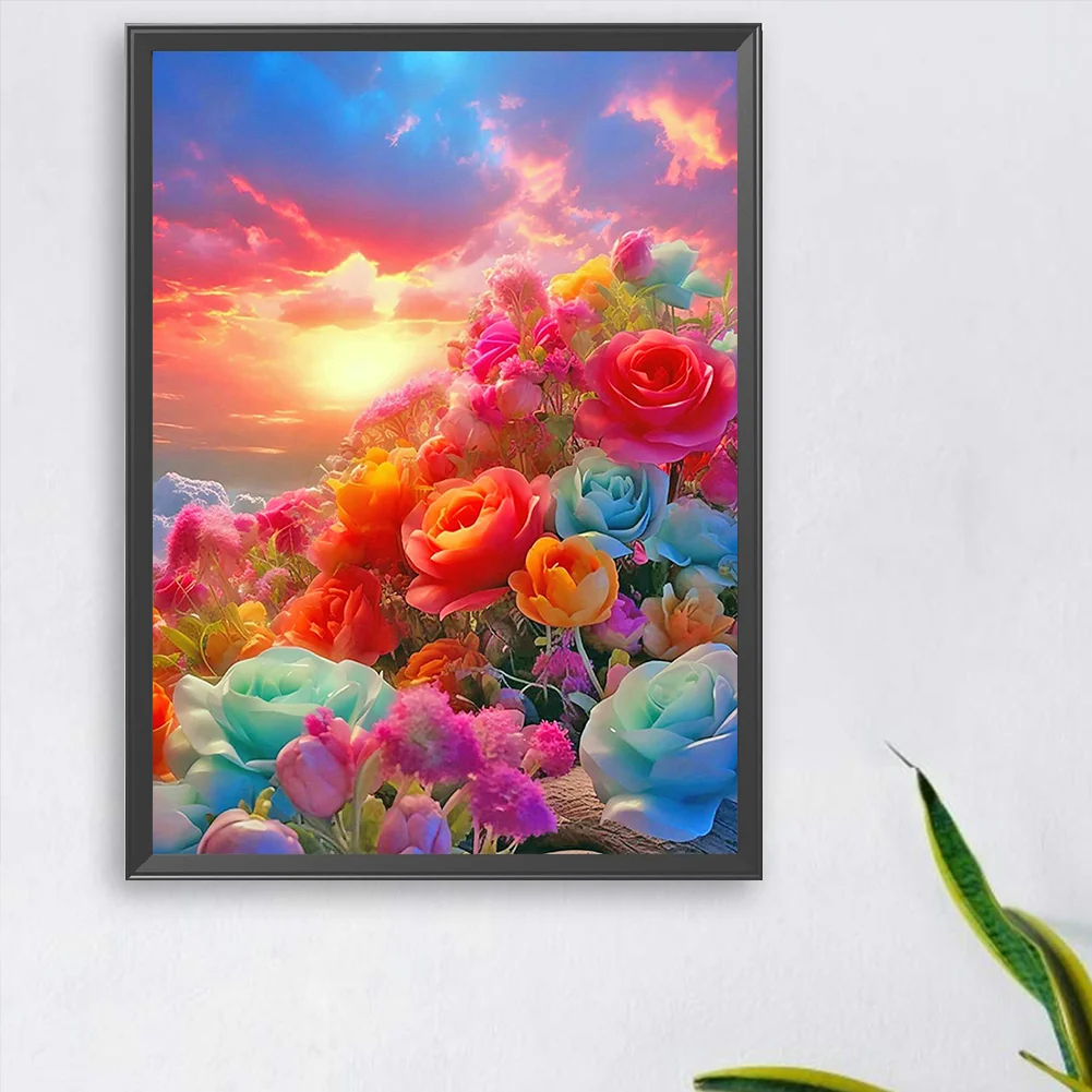 DIY Paint By Number 30*40cm - Sea Of Flowers