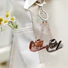 6pcs Cowboy Hat Double Sided Special Shape Diamond Painting Keychains