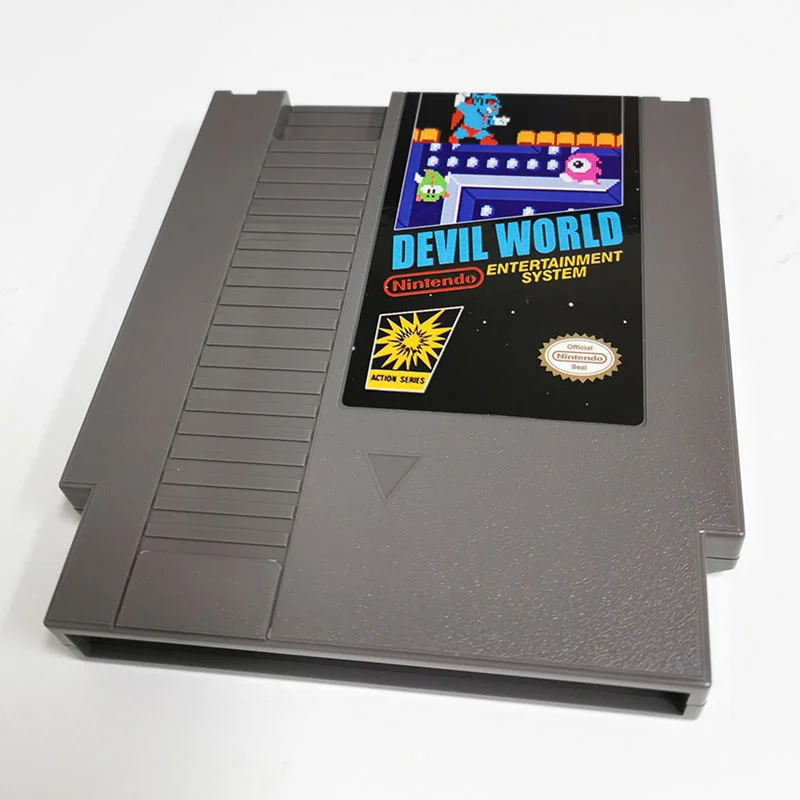 Devil World For Nintendo NES - 8 Bit Game Cartridge