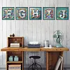 Butterfly Flower Letter 5D Partial Drill DIY Diamond Painting Kit 30*30cm