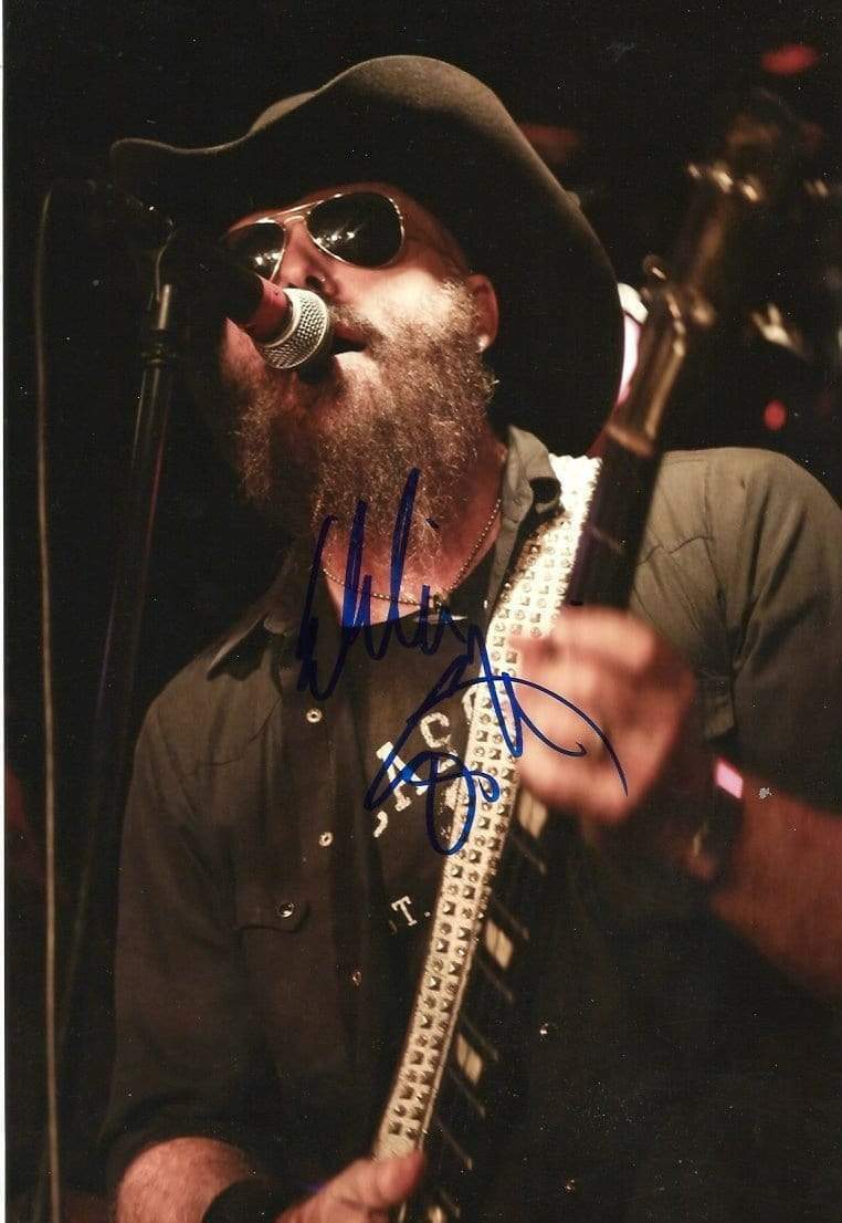 Eddie Spaghetti ROCK and COUNTRY autograph, In-Person signed Photo Poster painting