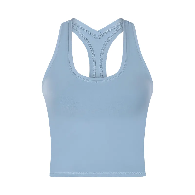 ladies' fitted racerback workout tank