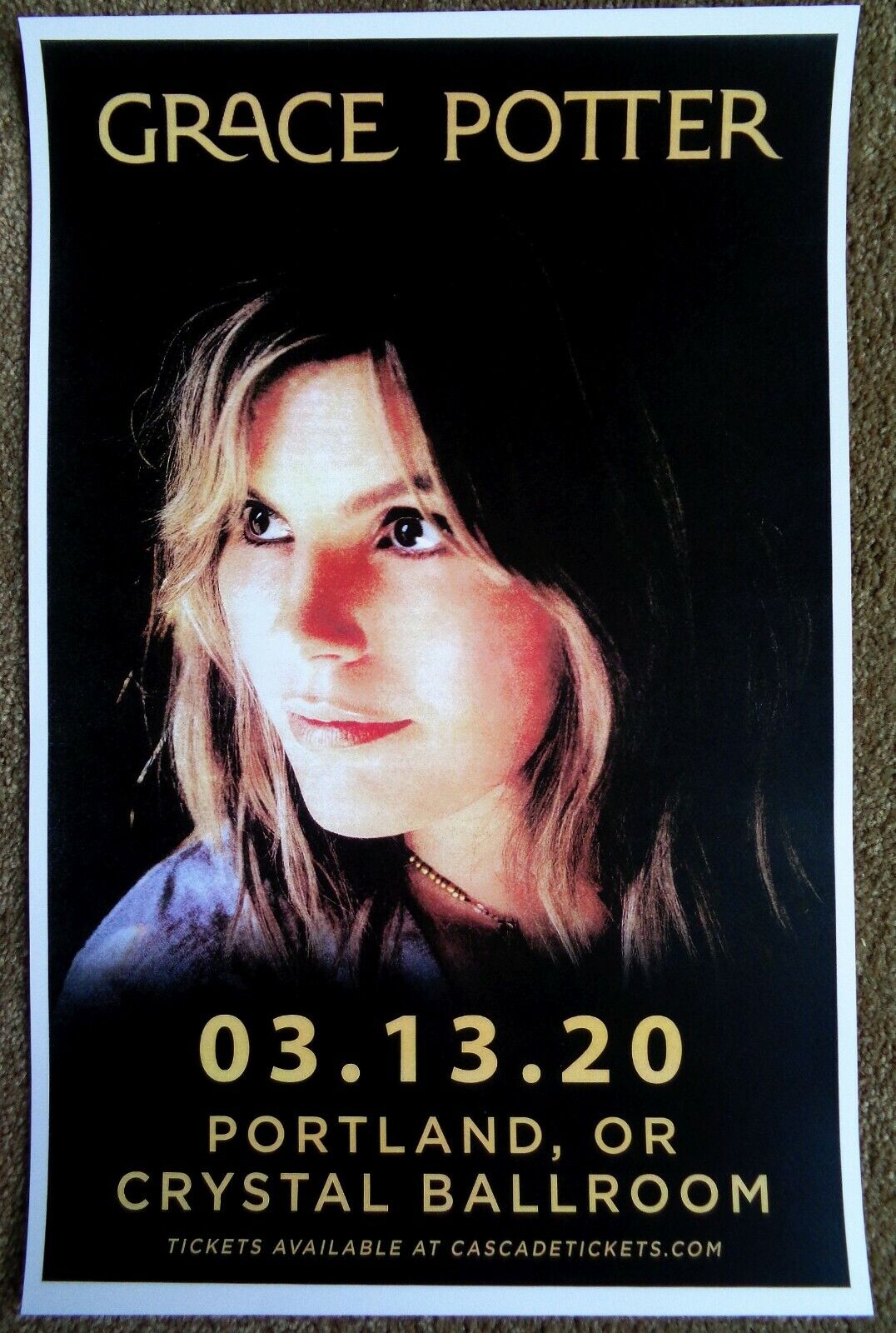 GRACE POTTER 2019 Gig POSTER Portland Oregon Concert