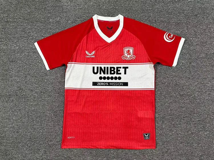 2025-26 New Season-Middlesbrough Home Jersey-Fans Edition