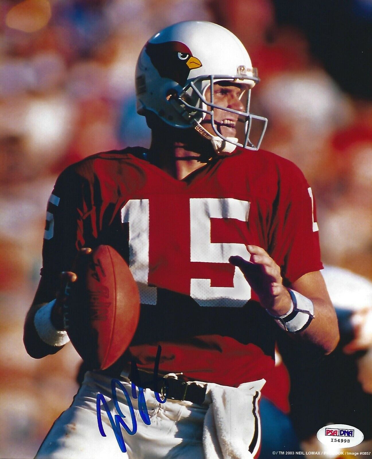 Neil Lomax Signed Cardinals 8x10 Photo Poster painting PSA/DNA COA Autograph Picture 2x Pro Bowl