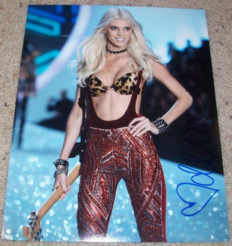 DEVON WINDSOR SIGNED AUTOGRAPH VICTORIA'S SECRET SHOW 11x14 Photo Poster painting B w/PROOF