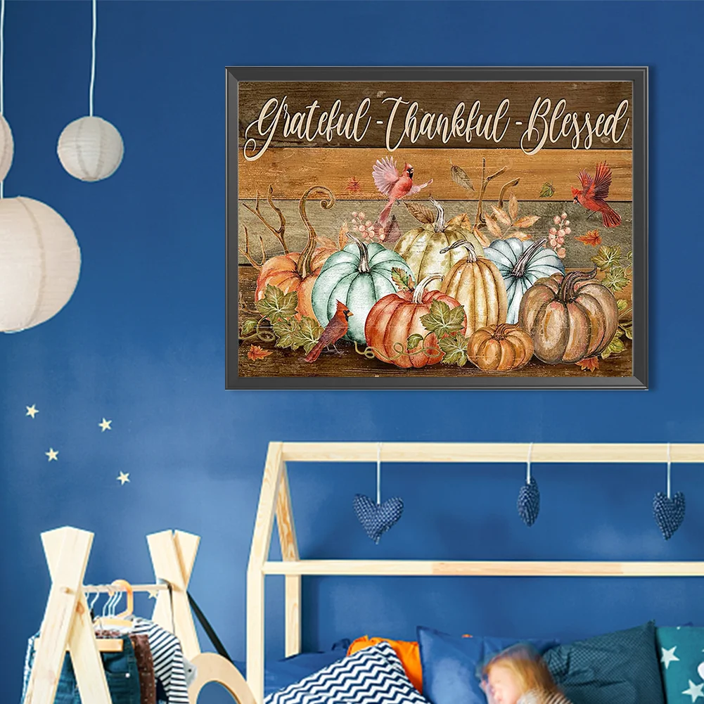 Full Round Diamond Painting 40*30cm - Pumpkin