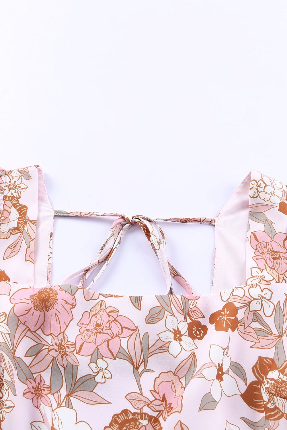 Plus Size White Floral Mini Dress