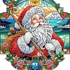 uk.everydayedeals DIY Diamond Painting Hanging Ornament - Santa Claus