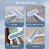 Brosse de nettoyage d'&eacute;cran de fen&ecirc;tre Double face