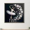 Daisy Flower Ballerina - Round Drill Diamond Painting - 40*40CM