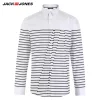 JACK & JONES Brand 2018 NEW regular COTTON smart casual style full length sleeves turn-down collar male shirts |217105508