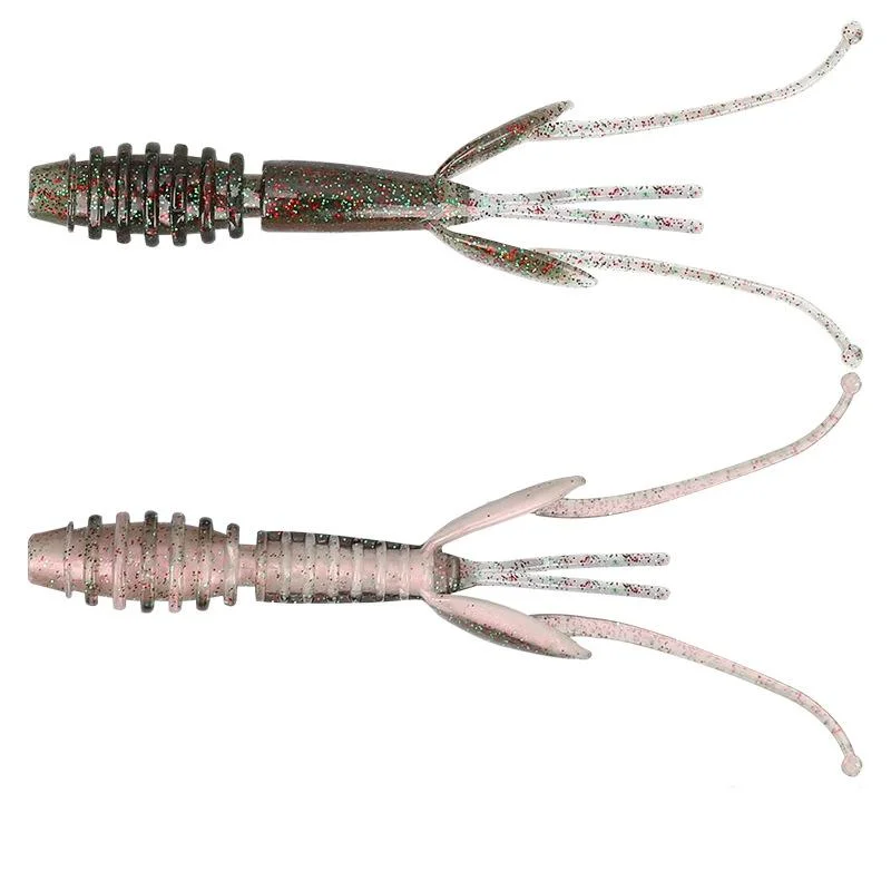 2 Bags Salted Shrimp Type Fishy Lure Soft Bait Soft 88mm/2.2g 