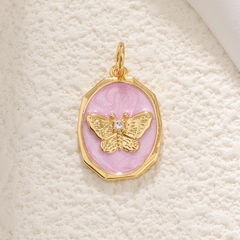 1 Piece Copper Color Block Pendant