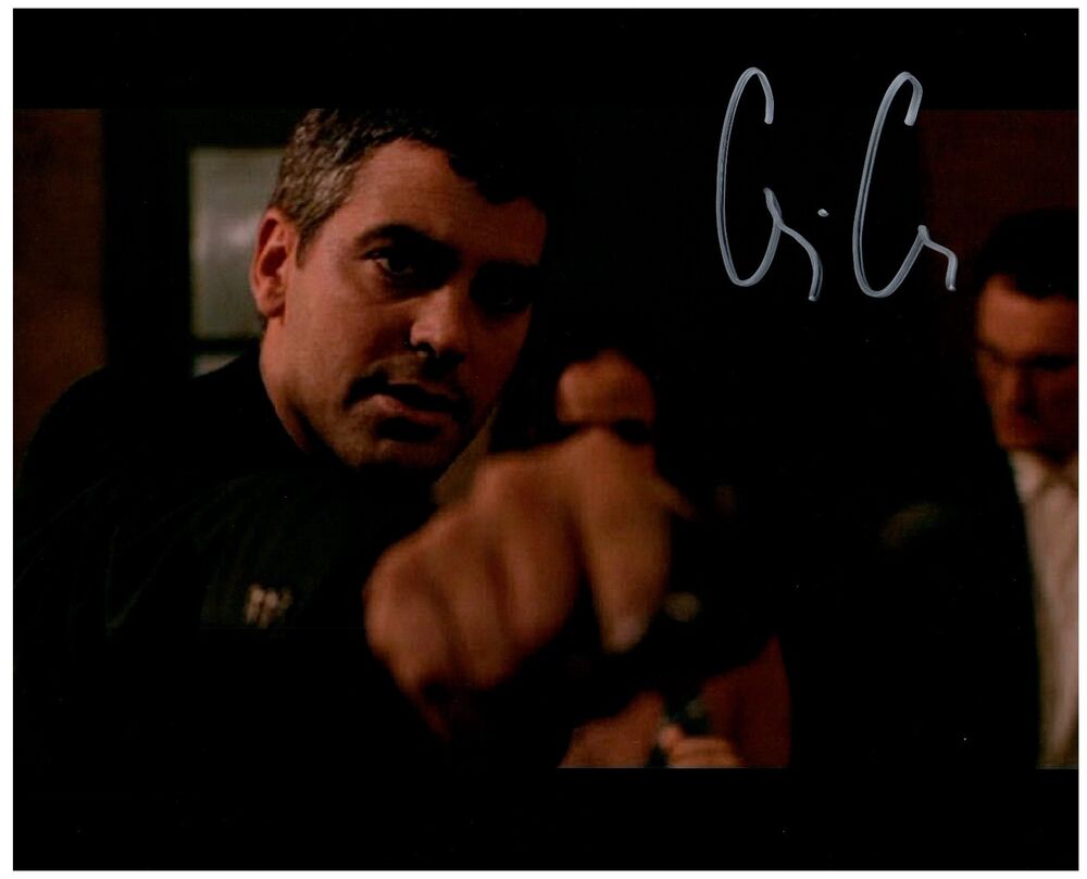 GEORGE CLOONEY Signed Autographed FROM DUSK TILL DAWN  8X10 Photo Poster painting E