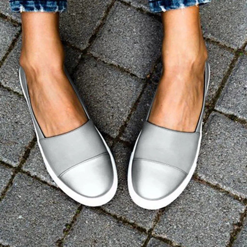 2020 Newest Women Ladies Fashion Casual Loafers Roman Shoes Women Sneakers Platform 2019 Spring Women White Sneakers Women Shoes