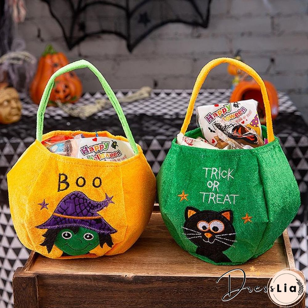 Halloween Candy Bag Gifts Bag Party Favors Storage Pouch Protable Handbag