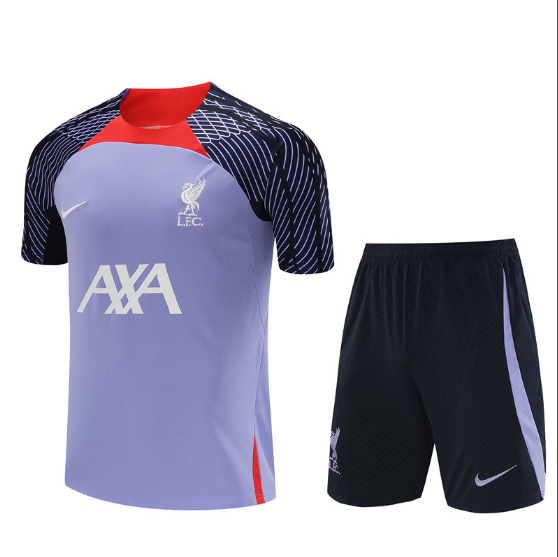 23/24 Liverpool Training Kit Purple Football shirt Thai Quality