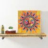 >SALE<5D Part Special Shaped Drill Luminous Diamond Painting Sun God Art (GT104)