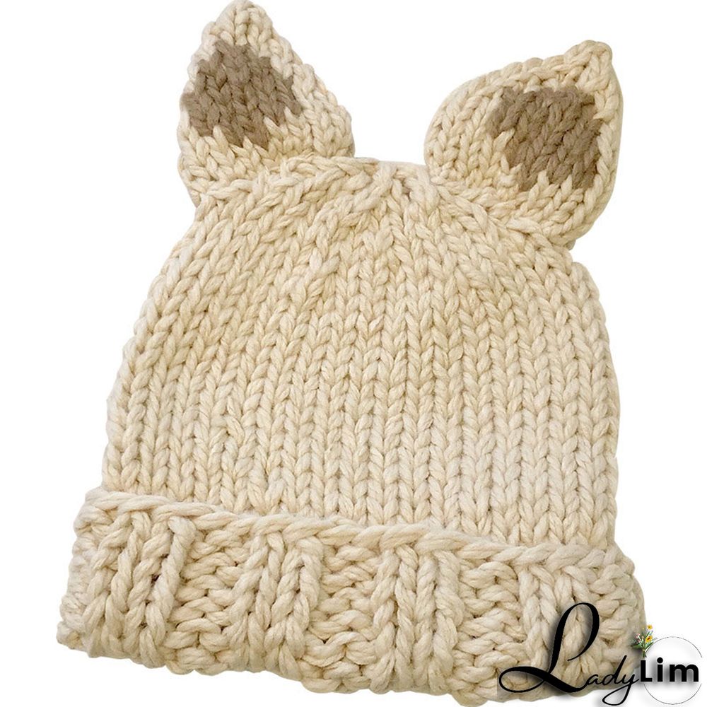 Cute Cartoon Cat Ears Knit Hat Ladylim