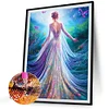 >SALE<5D DIY Full Round Drill Partial AB Diamond Painting Garden Princess Back 45x60cm