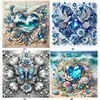 Blue Heart- Round AB Drills Diamond Painting(35x35cm)