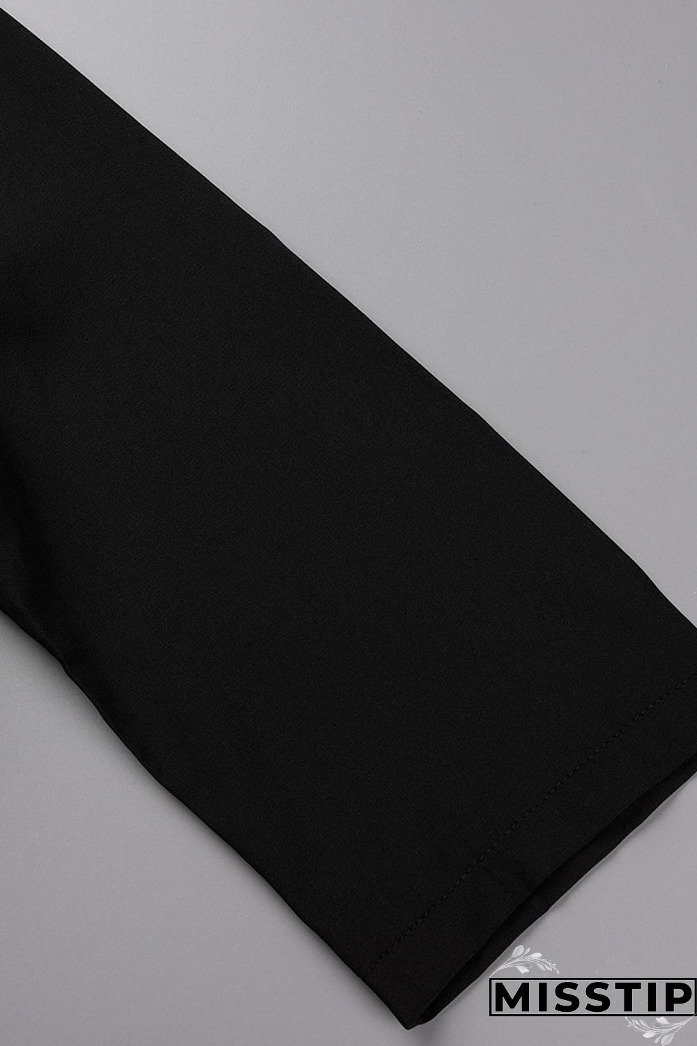 Black Casual Solid Patchwork Buckle Turndown Collar A Line Dresses