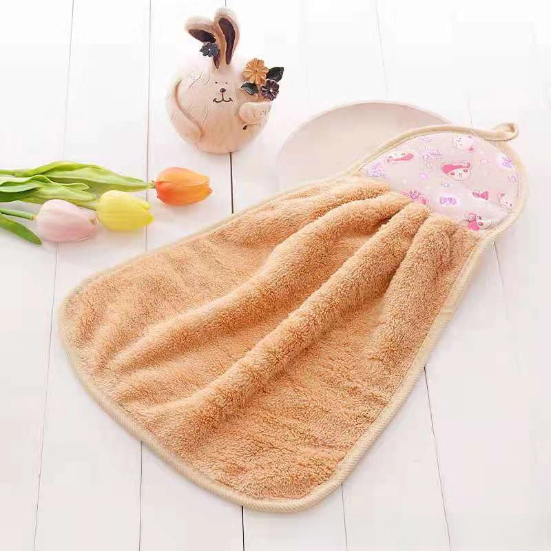 Kitchen Hand Towel Factory LOGO Hanging Hand Towel Coral Velvet Hand Towel Factory