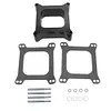 Black Carb Spacers with Gasket Screws Kit for Holley for Chevy 4BBL SBC BBC Carb