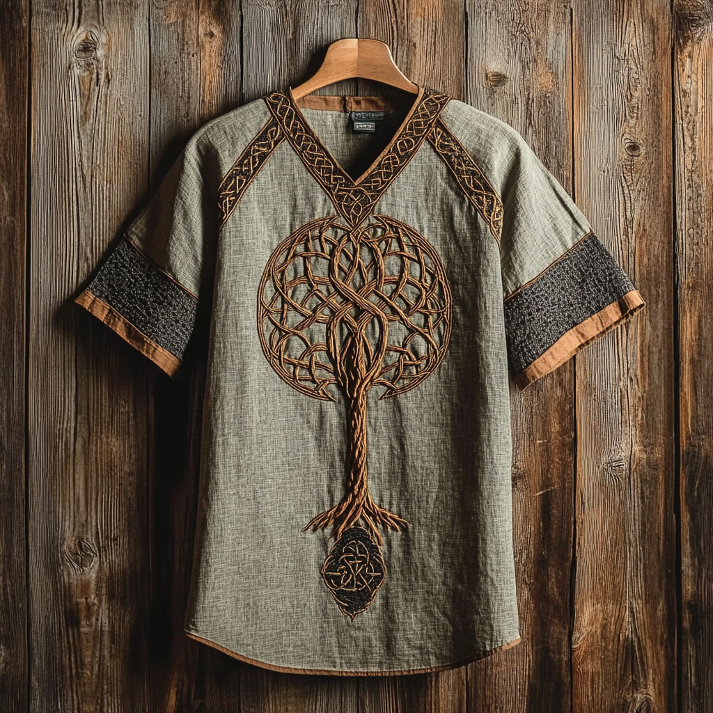Men's Viking Nordic Life Of Tree Odin Knot Art T-Shirt / Rvogue / Rvogue