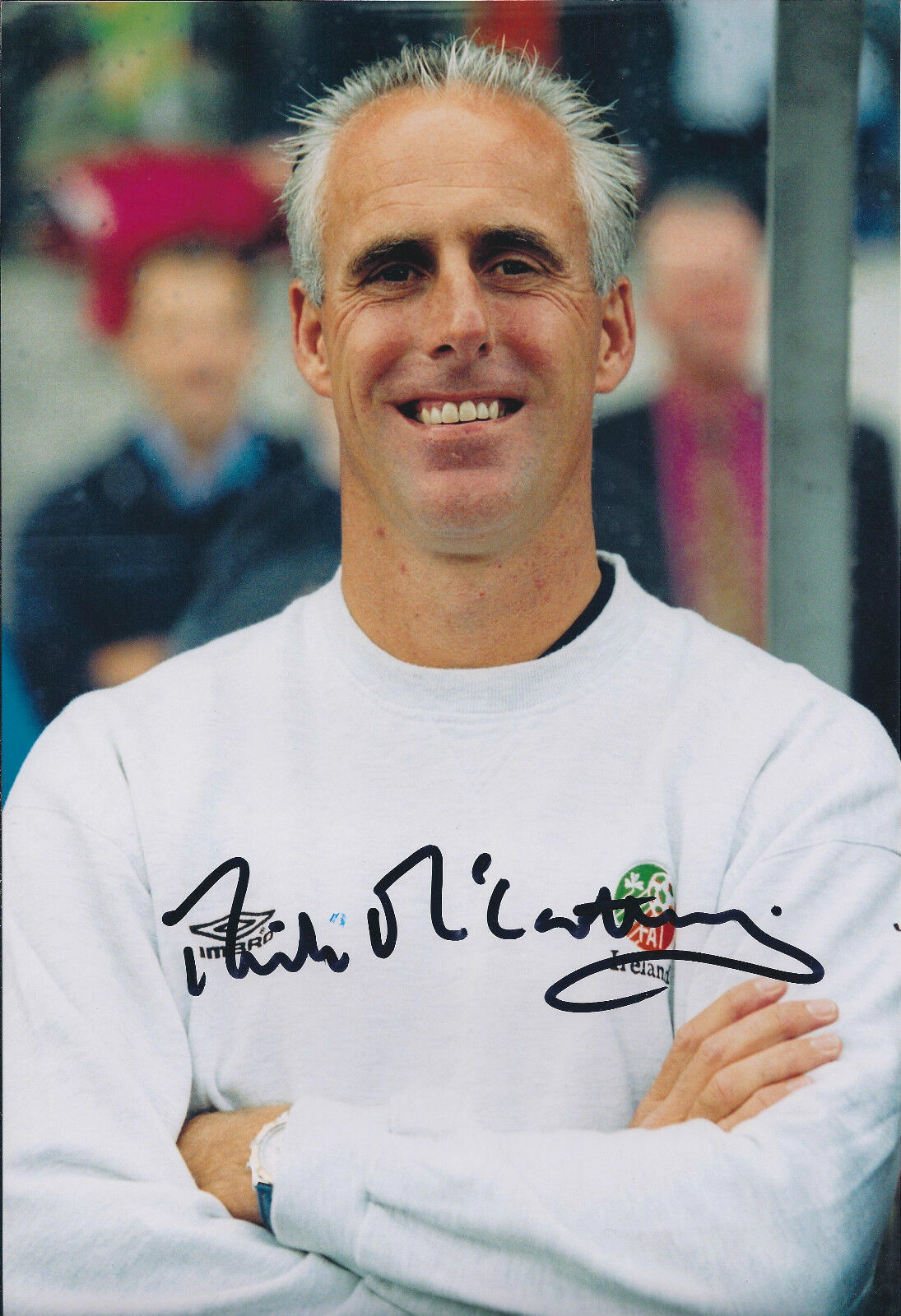 Mick McCARTHY Signed 12x8 Photo Poster painting AFTAL COA Autograph Football MANAGER ROI