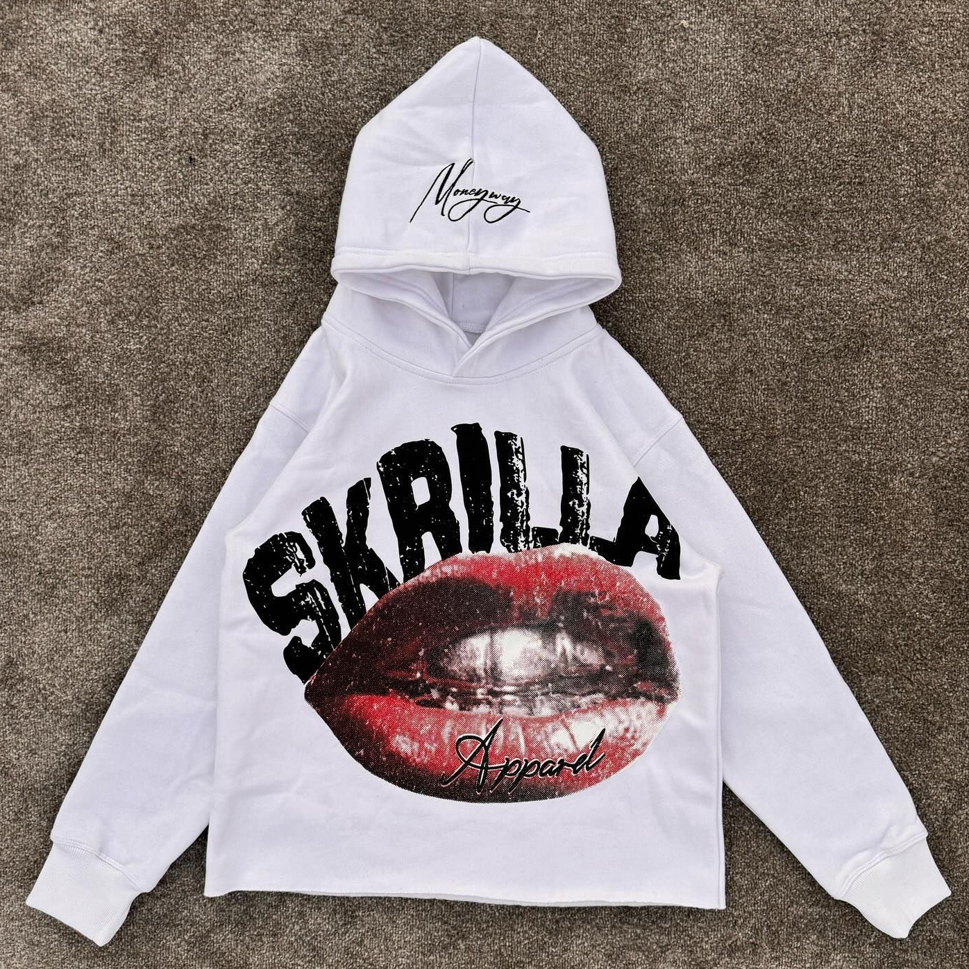 Skrilla Print Long Sleeve Hoodies