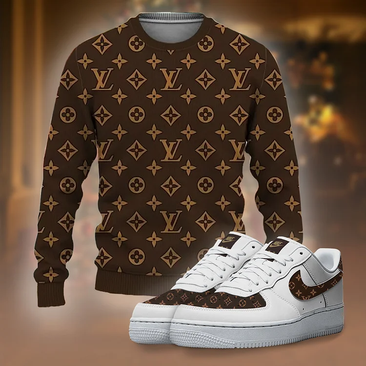 Premium LV Ugly Sweater Matching AF1 Sneaker Hot 2023 – ZWY+F8-TDP1010C51+TDP1023C04