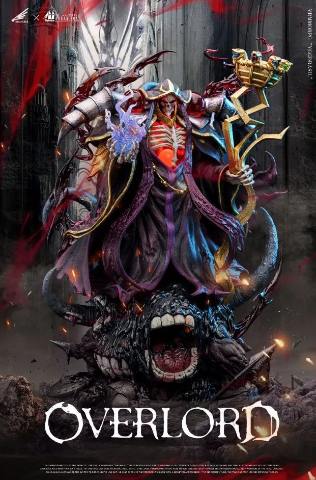 Momonga Ainz Ooal Gown with LED - Overlord Resin Statue - DBS Studio