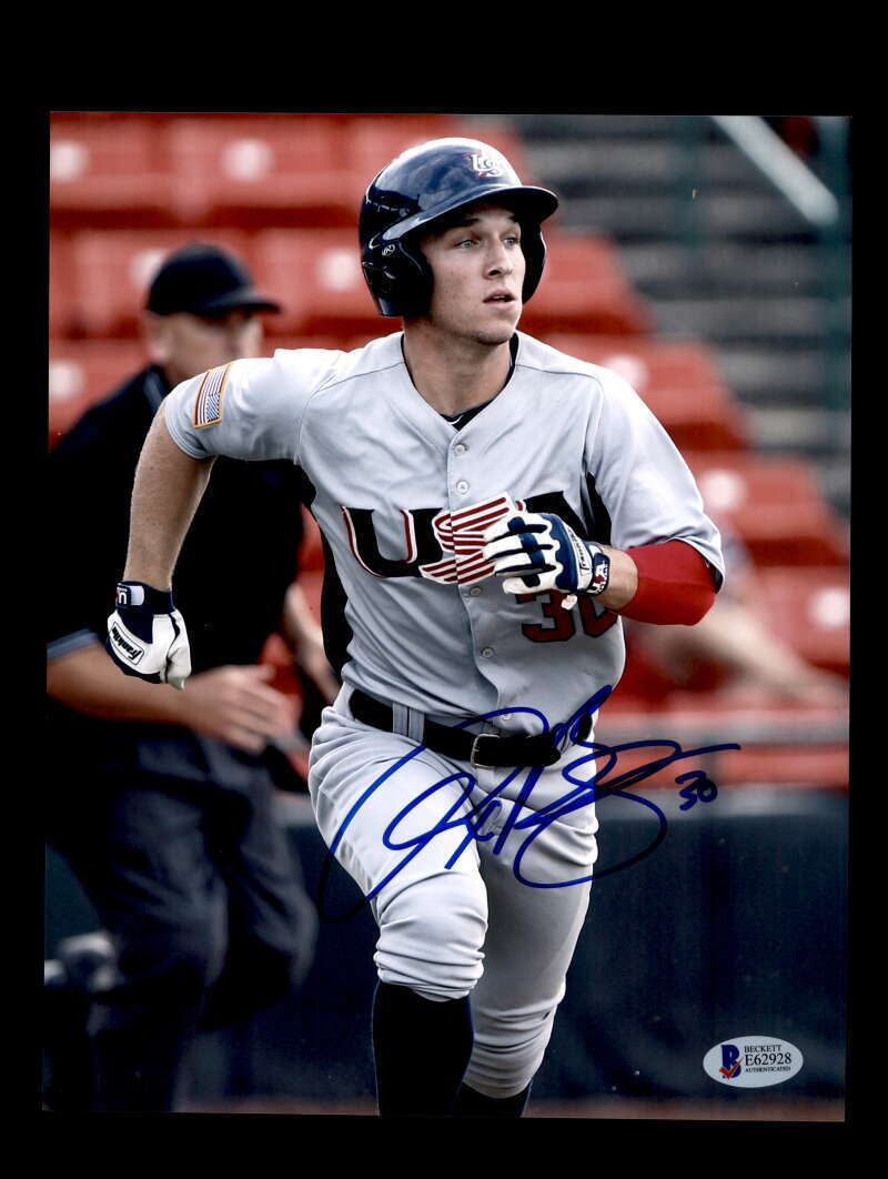 Alex Bregman Bas Beckett Coa Signed USA 8x10 Photo Poster painting Autograph