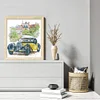 Yellow Classic Car - 14CT Counted Cross Stitch 26*30cm/10.24*11.81in