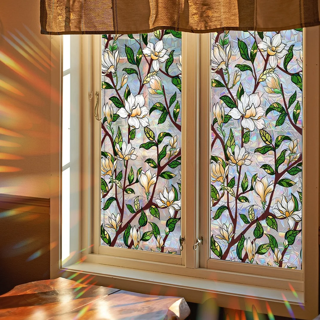 Colorful Floral Bouquet Window Sticker