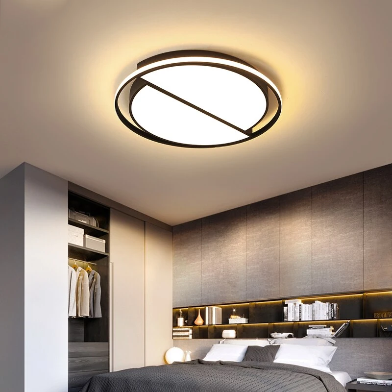 Black&White Modern LED Chandelier LED Ceiling Chandelier Lighting Fixture For Living Room Bedroom Led Lustres